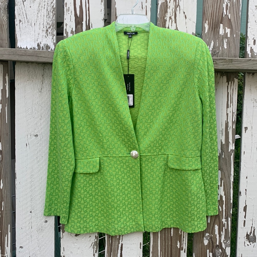Misook blazer green